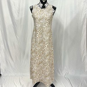 Banana Republic Zebra Print Midi/Maxi Dress